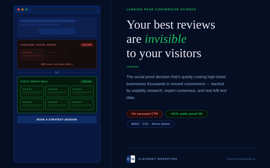 The Social Proof Mistake Costing High-Ticket Businesses Thousands in Conversions