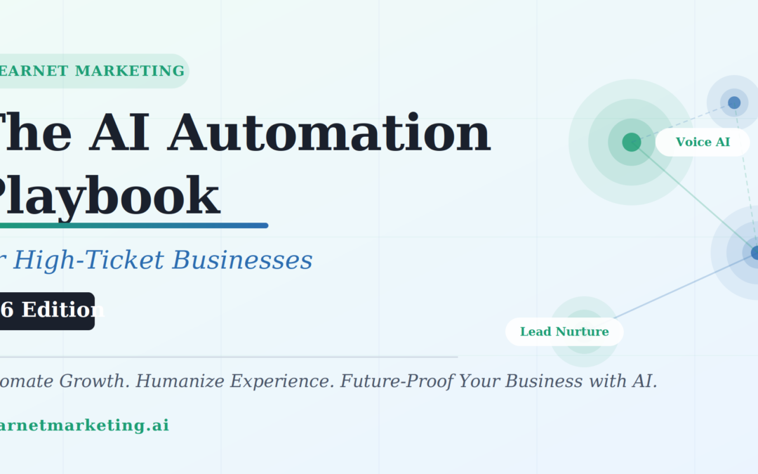The AI Automation Playbook for High-Ticket Businesses 2026 Edition